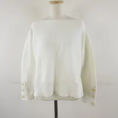 ジェイクルー J.CREW ニット 長袖 オフホワイト 白 XS *T800のサムネイル