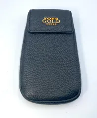 極美品 COCOCELUX GOLD ココセリュックスゴールド スマホショルダーバッグ ネイビー 紺 レザー 本革 シボ革 タッセルチャーム お財布ポシェット ピンク ゴールド金具 縦型 多機能 カード入れ 小銭入れ 斜め掛け レディース ポーチ ギフト