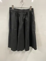 ピ991⚫︎HARE⚫︎ハレ⚫︎スカート⚫︎フレア●ウエスト一部ゴム⚫︎綿100%⚫︎レディース⚫︎size F⚫︎黒⚫︎日本製のサムネイル
