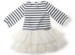 【プチバトー/PETITBATEAU】ワンピース 80サイズ 女の子【子供服・ベビー服】（2140990）