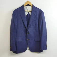 Loro Piana テーラードジャケット SUMMERTIME 三者混 春夏用 2B 背抜き 日本製 リネン シルク ウール artisan ロロピアーナ ビジネス ネイビー系 E900のサムネイル