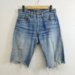70s 80sリーバイス501 66後期 赤耳 カットオフ デニムショーツ - メルカリ