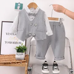 ☆ グレー ☆ 100cm ☆ キッズスーツ 男の子 上下セット スーツ キッズ キッズスーツ フォーマル 結婚式 子供服 子供スーツ 入園式 入学式 フォーマルスーツ セットアップ 子供 子ども ジュニア おしゃれ かわいい イベント 発表会 お祝い