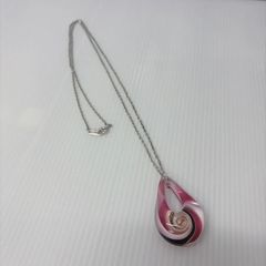 1点限☆インカローズペンダント SV925ボールチェーンネックレス2.0mm 