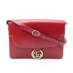 GUCCI ジージーマーモント ショルダーバッグ バーガンディカラー 