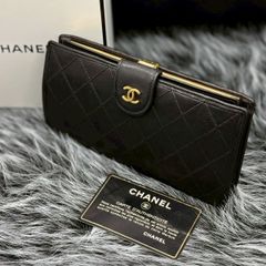 CHANEL ブラック キルティング 長財布 - メルカリ