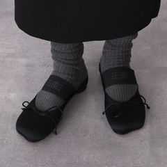 MM6 MAISON MARGIELA MM6 Maison Margiela Shoes Ballet Mules S59WX0074 P5560 Women's Black Flat Shoes Occasion smlitem