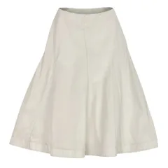Ee28 JIL SANDER ジルサンダー 22ss フレア ロングスカート JSPU350506 サイズ32 ホワイト コットン100％ レディース 女性服u02tのサムネイル