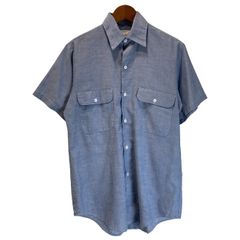 70s USA製 シアーズ 半袖 シャンブレー ワークシャツ Lサイズ - メルカリ