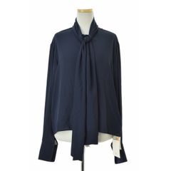 新品タグ付き Ballsey クリアデシン ボウタイブラウス ネイビー 36