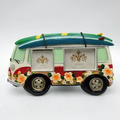 フォルクスワーゲン フォトフレーム 写真立て・壁掛け両用 ハワイアン 2面 陶器調 雑貨のサムネイル