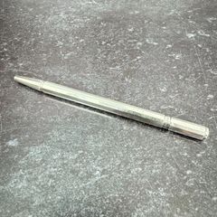 dunhill ドレス 回転式 ボールペン 56665 シルバー 試し書き 中古
