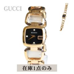 ⭐【超美品レア】グッチ6100.Lゴールドブレスレット腕時計 - メルカリ