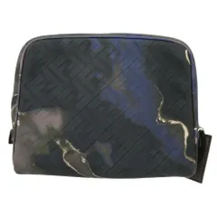 美品 フェンディ ズッカ柄 スクラッチ FFロゴ 7N0116 セカンドバッグ ファブリック カーフ ブラック 0371 FENDI メンズのサムネイル
