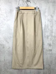 n'OrLABEL ノアール 11bn09r ツイルナロー スカート size1/ベージュ ■■レディース
