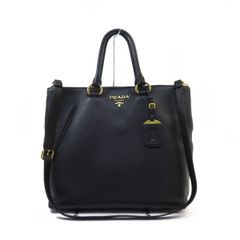 ゆ*ん様 PRADA プラダ 2WAY ハンドバッグ ショルダーバッグ 黒 - メルカリ