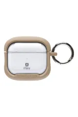 iFace Reflection AirPods 第3世代 専用 ポリカーボネート クリアケース (ベージュ)【 耐衝撃 airpods3 ケース airpods 第3世代ケース カラビナ付き airpods3 ア [ベージュ] [AirPods(第3世代)]