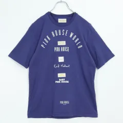 ピンクハウス★ワッペンいっぱい♪半袖Tシャツ ロゴpt カールヘルム ベビーピンクハウス 大きいサイズL 紺系 z20499のサムネイル