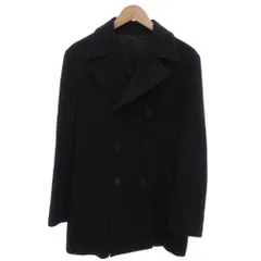 コムサデモードメン COMME CA DU MODE MEN Pコート ピーコート ハーフ丈 ウール チャコールグレー 長袖 ダブルブレスト 無地 /MX ■ECF005のサムネイル