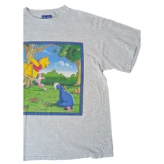 90ｓ ディズニー Disney くまのプーさん Tシャツ グレー 90年代