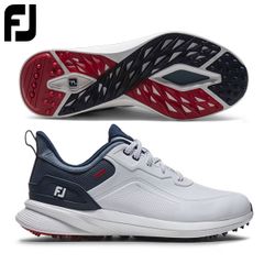 FootJoy FJ ゴルフシューズ ホワイト ブルー 25.5cm メンズ - メルカリ