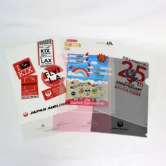 [ST] JAL クリアファイル 6枚セット A4 非売品 たまごっち 日本エアコミューター JALCITY 飛行機のサムネイル