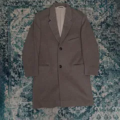 LEMAIRE ルメール 17FW ウール/モヘア Single コート ブラウン 46のサムネイル