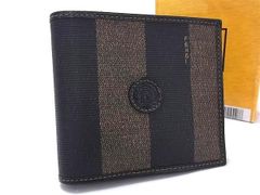 FENDIフェンディ二つ折り財布 ペカン ビンテージ レザー 未使用品 箱