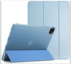 ProCase iPad Pro 12.9 ケース 第6/5/4/3世代に適用（2022 2021 2020 2018） スリム 三つ折り スタンド スマートカバー Pencilのペアリングと充電に対応 - スカイブルー