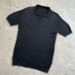 極美品 ジョンスメドレー シーアイランドコットン 半袖ニットポロ