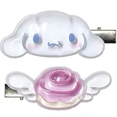 【新品】シナモロール ぷっくりったいヘアクリップ2P SAC-PUC-CN サンリオ まえがみクリップ  前髪クリップ キャラクター 髪留め ヘアアクセサリー ヘアアレンジ