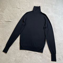 junn.j ハイネックニット セーター M ブラック ウール 韓国 タートル 