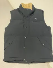 FILA 휠라 黒 ダウン ベスト サイズ100