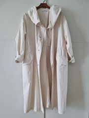 美品】23ss スピックアンドスパン コットンノーカラー金ボタンブルゾン