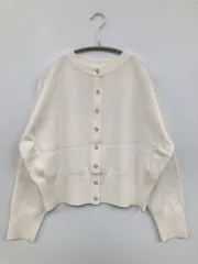 THE SHOP TK ザショップティーケー カーディガン/ボレロ L ホワイト ウール・ニット 無地 ミドル丈 長袖 メンズ レディースのサムネイル
