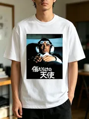 クールでレトロ ムービー風プリントTシャツ 映画好きカジュアルコーデに人気 カジュアル普段着最適 新品送料込 メンズ レディース 男女兼用のサムネイル