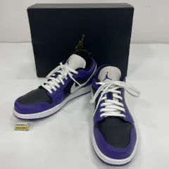 07w1730★ NIKE AIR JORDAN 1 LOW “COURT PURPLE/WHITE/BLACK” ナイキ エアジョーダン1 ロー コートパープル/ホワイト/ブラック 27cm 553558-501【中古品】のサムネイル