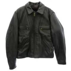 schott ショット 680 着脱式ボアライナー シングルライダース レザー ジャケット ブラック系 40【中古】