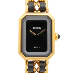 シャネル CHANEL 腕時計 プルミエール M H0001 ブラック GP（ゴールドメッキ） レザー プルミエール M レディース Used Aのサムネイル
