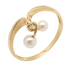 ジュエリー JEWELRY リング・指輪 パール リング ﾊﾟｰﾙ 1.7g #15.5 K18（イエローゴールド） パール リング レディース Used Aのサムネイル