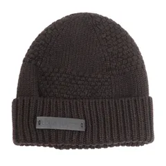 LOUIS VUITTON ルイ・ヴィトン ダミエ レザーパッチ ニットキャップ ブラウン 402775 レディース 中古のサムネイル
