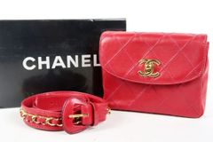 ヴィンテージ CHANEL シャネル マトラッセ ウエストポーチ ビコローレ