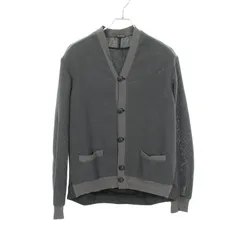 ジョルジオアルマーニ GIORGIO ARMANI カーディガン メッシュ Vネック 切替 コットン カーディガン メンズ Used Aのサムネイル