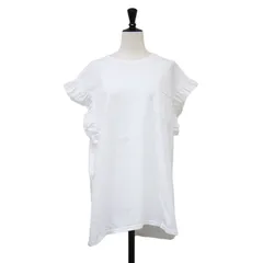 dahlia ダリア Tシャツ ホワイト 白 サイズ:FREE | 24春夏 フリルスリーブ Tシャツ / カットソー ノースリーブ ポケット コットン | トップス 日本製【レディース】【中古】のサムネイル