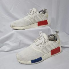 adidas NMD_R1 ホワイト 白 レッド ブルー スニーカー メンズ - メルカリ