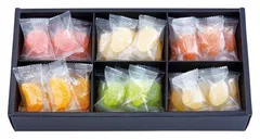【令和8年7月31日までの期間限定商品です お中元】ﾘｰｶﾞﾛｲﾔﾙﾎﾃﾙ監修	ﾌﾙｰﾂｾﾞﾘｰ詰合せ	RRH-F  いちご･みかん･ﾋﾟｰﾁ･ﾏｽｶｯﾄ･ﾚﾓﾝ･ﾗﾌﾗﾝｽ×各8 計48個のサムネイル