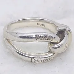 ピンキー&ダイアン シルバー リング 指輪 10号 SILVER 刻印 2連風のサムネイル
