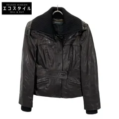 GUCCI　グッチ　トムフォード期 186592 XM587 ブラック リブカラー ラムスキンボタンジャケット　36のサムネイル