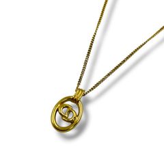 北M5816】Christian Dior CDロゴ サークル ネックレス - メルカリ