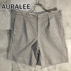日本製 AURALEE オーラリー ショートパンツ コットン グレー4のサムネイル